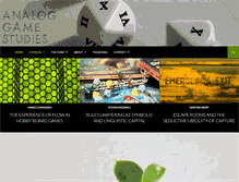 Tablet Screenshot of analoggamestudies.org